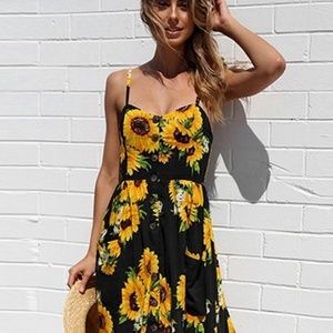 Sunflower 🌻 plus size midi dress ⚘